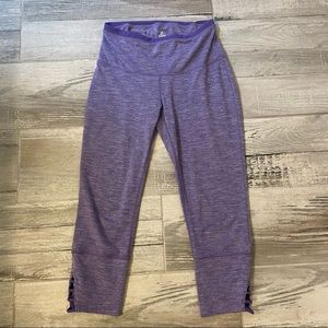 prAna heather purple tori capri leggings